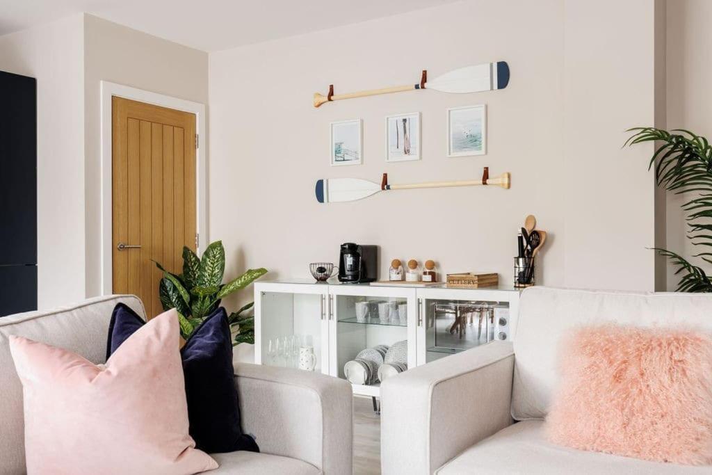 Modern 2 Bed, Cliff Top & Parking, F6 Bournemouth Dış mekan fotoğraf